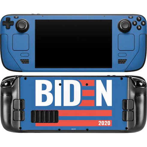 Biden Political Steam Deck Handheld Gaming Computer OLED Skin