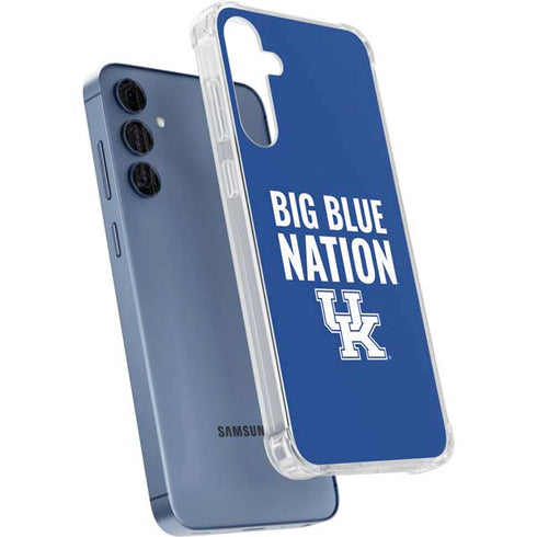 University of Kentucky Big Blue Nation Galaxy A55 5G Clear Case
