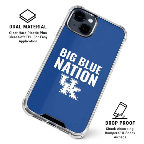 University of Kentucky Big Blue Nation iPhone 15 Clear Case