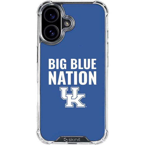 University of Kentucky Big Blue Nation iPhone 16 Plus Clear Case