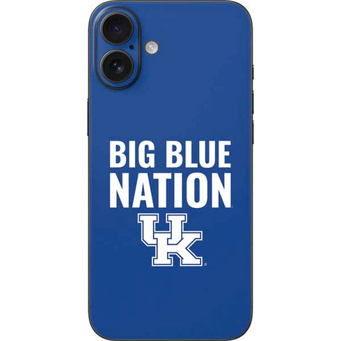 University of Kentucky Big Blue Nation iPhone 16 Plus Skin