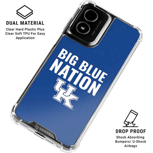 University of Kentucky Big Blue Nation Moto G Power 5G (2024) Clear Case