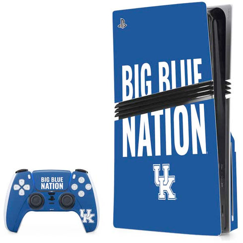University of Kentucky Big Blue Nation PS5 Pro Disk Bundle Skin