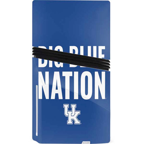 University of Kentucky Big Blue Nation PS5 Pro Disk Bundle Skin