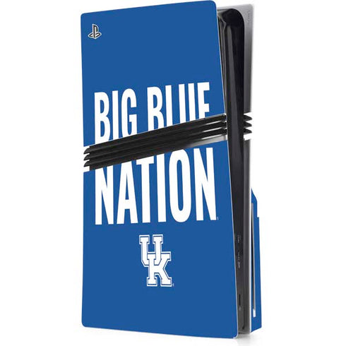 University of Kentucky Big Blue Nation PS5 Pro Disk Console Skin