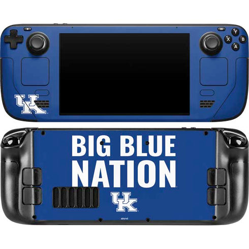 University of Kentucky Big Blue Nation Steam Deck Handheld Gaming Computer OLED Skin