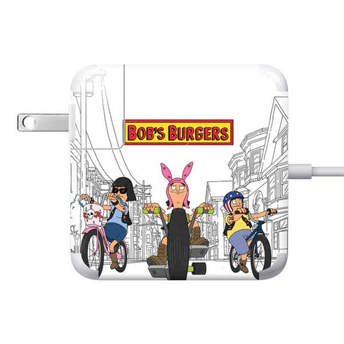 Bobs Burgers Bike Squad 85W Power Adapter (15 and 17 inch MacBook Pro Charger) Skin