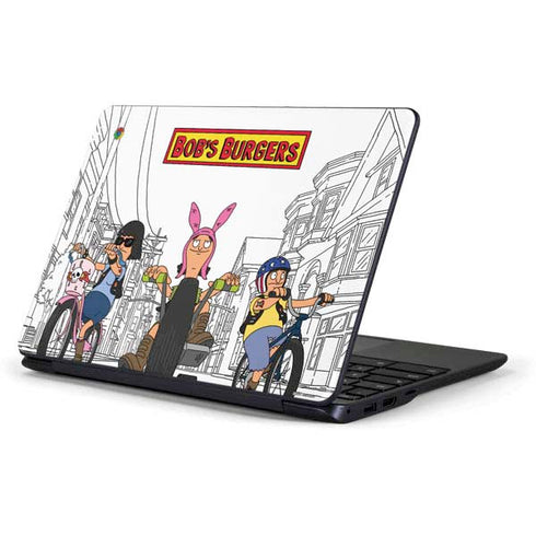Bobs Burgers Bike Squad Samsung Chromebook Skin