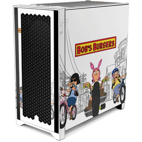 Bobs Burgers Bike Squad Corsair 4000D Tempered Glass Mid-Tower ATX Case Skin