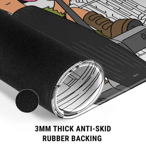 Bobs Burgers Bike Squad Gaming Mouse Pad