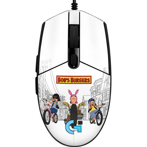 Bobs Burgers Bike Squad G203 Prodigy RGB Wired Gaming Mouse Skin