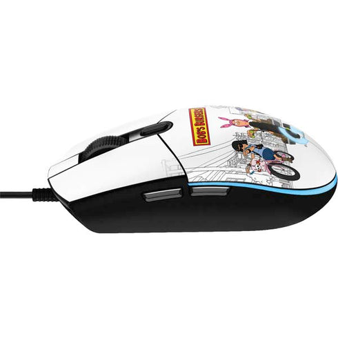 Bobs Burgers Bike Squad G203 Prodigy RGB Wired Gaming Mouse Skin