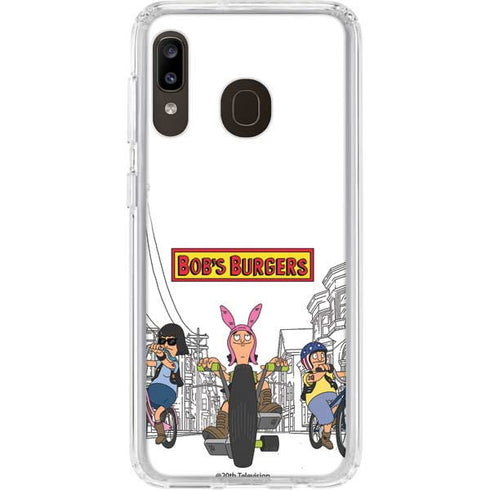 Bobs Burgers Bike Squad Galaxy A20 Clear Case