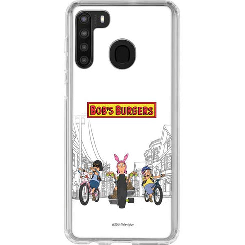 Bobs Burgers Bike Squad Galaxy A21 Clear Case