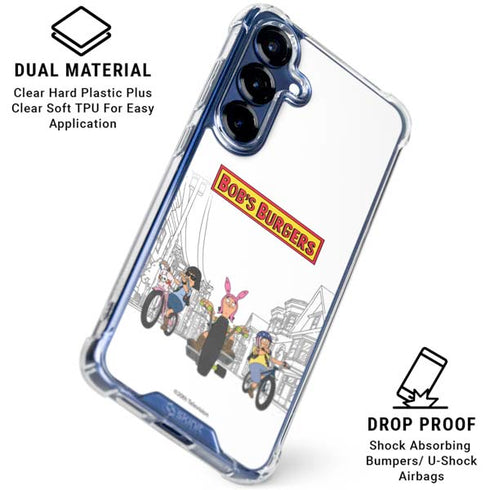 Bobs Burgers Bike Squad Galaxy S25 Plus Clear Case