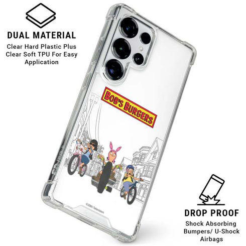 Bobs Burgers Bike Squad Galaxy S25 Ultra Clear Case