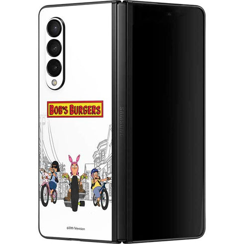 Bobs Burgers Bike Squad Galaxy Z Fold3 5G Skin