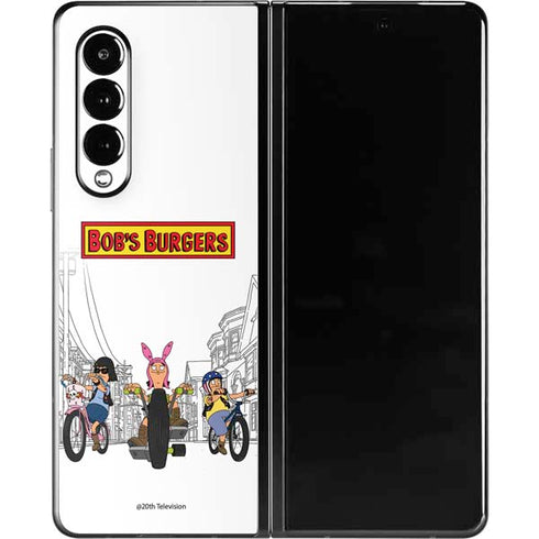 Bobs Burgers Bike Squad Galaxy Z Fold3 5G Skin
