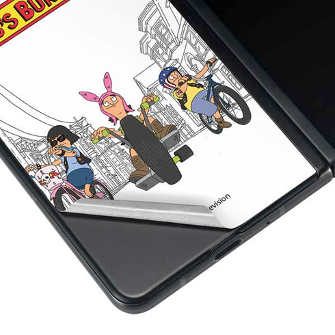 Bobs Burgers Bike Squad Galaxy Z Fold3 5G Skin