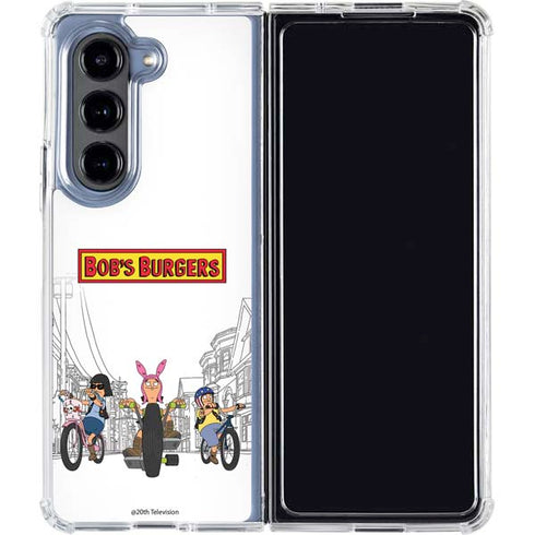 Bobs Burgers Bike Squad Galaxy Z Fold5 5G Clear Case