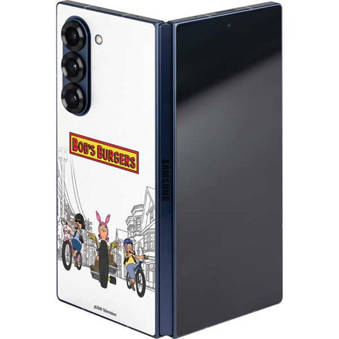 Bobs Burgers Bike Squad Galaxy Z Fold6 Skin