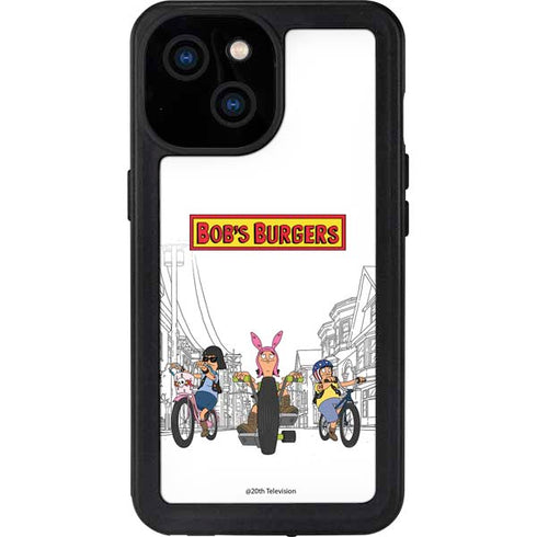 Bobs Burgers Bike Squad iPhone 13 Mini Waterproof Case