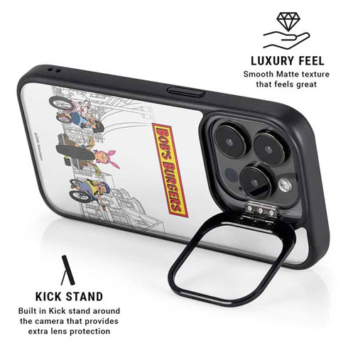 Bobs Burgers Bike Squad iPhone 14 Pro Max Kickstand Case