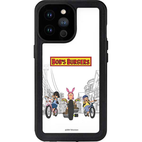 Bobs Burgers Bike Squad iPhone 14 Pro Max Waterproof Case