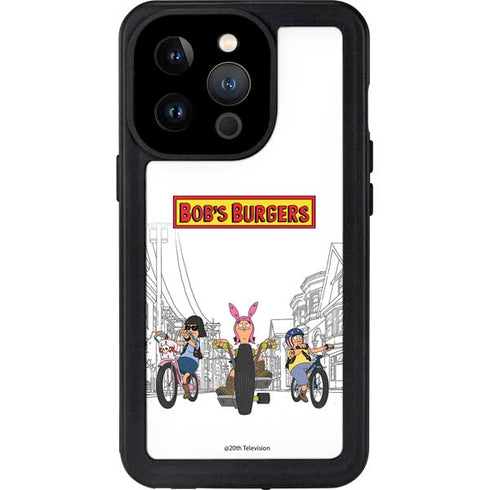 Bobs Burgers Bike Squad iPhone 14 Pro Waterproof Case