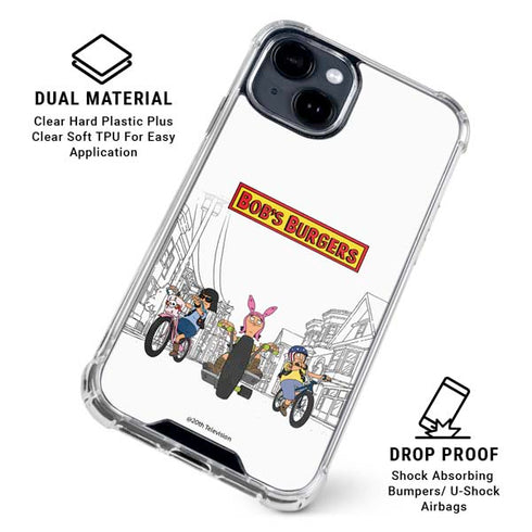 Bobs Burgers Bike Squad iPhone 15 Clear Case