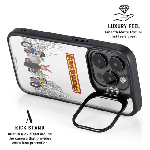 Bobs Burgers Bike Squad iPhone 15 Pro Max Kickstand Case