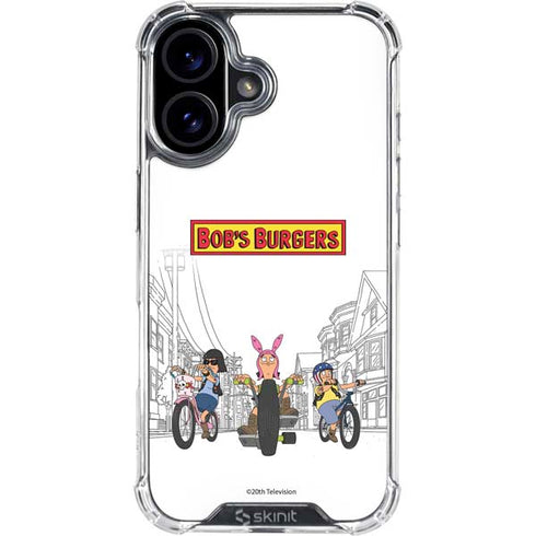 Bobs Burgers Bike Squad iPhone 16 Plus Clear Case