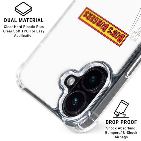 Bobs Burgers Bike Squad iPhone 16 Plus Clear Case