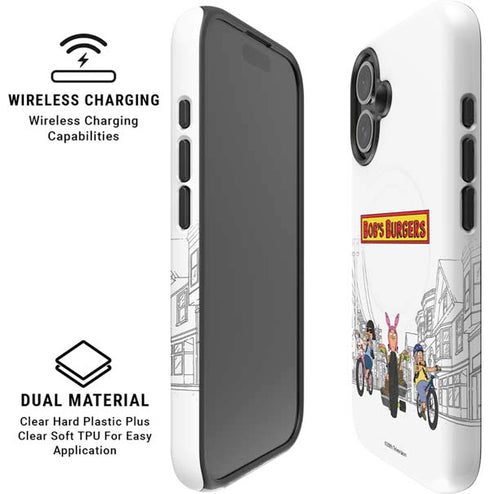 Bobs Burgers Bike Squad iPhone 16 Plus Magsafe Impact Case