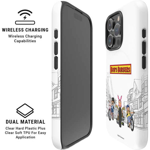 Bobs Burgers Bike Squad iPhone 16 Pro Max Magsafe Impact Case