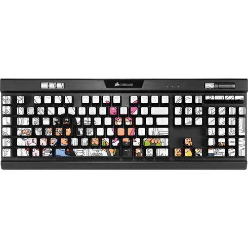 Bobs Burgers Bike Squad K95 RGB PLATINUM Mechanical Gaming Keyboard Skin