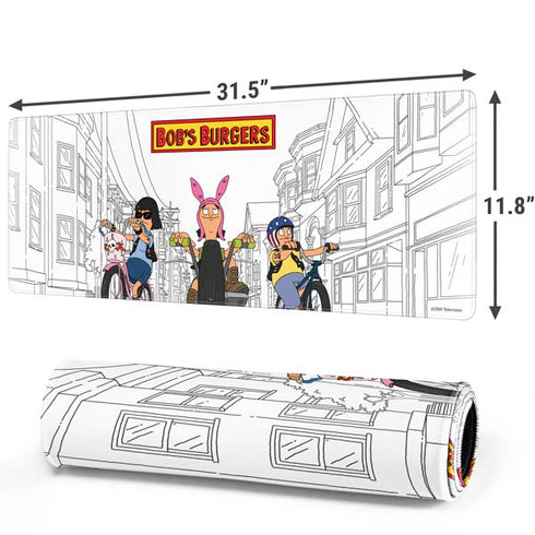 Bobs Burgers Bike Squad Gaming Mouse Pad