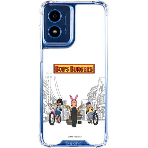 Bobs Burgers Bike Squad Moto G Play 4G (2024) Clear Case