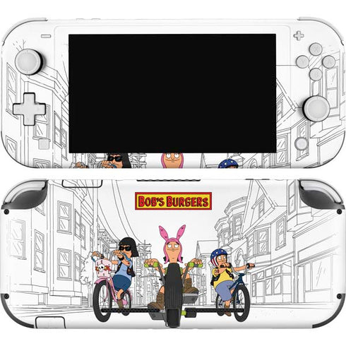Bobs Burgers Bike Squad Nintendo Switch Lite Skin