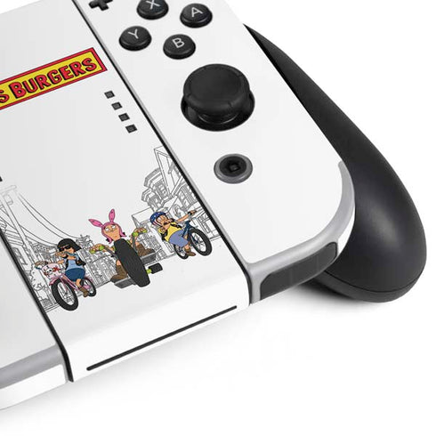 Bobs Burgers Bike Squad Nintendo Switch OLED (2021) Skin