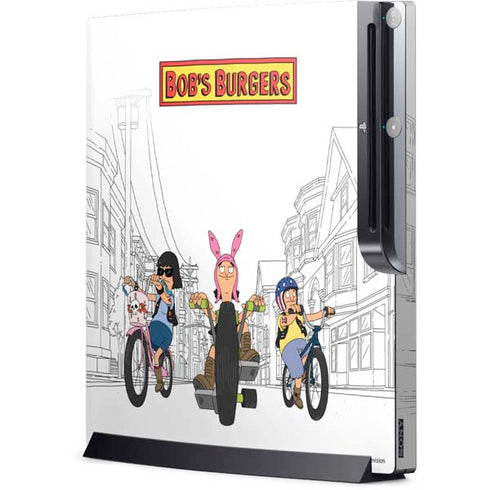 Bobs Burgers Bike Squad Playstation 3 & PS3 Slim Skin