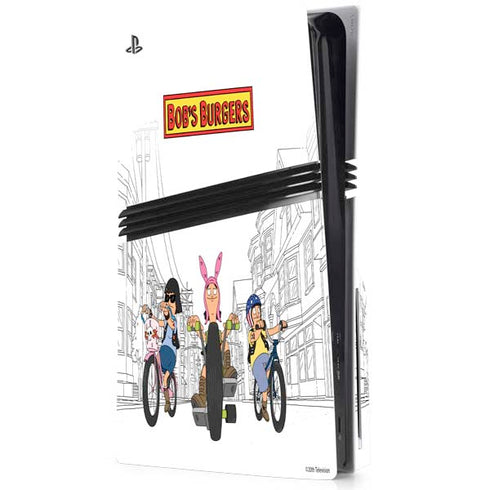 Bobs Burgers Bike Squad PS5 Pro Disk Console Skin