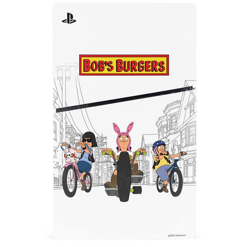 Bobs Burgers Bike Squad PS5 Slim Digital Edition Console Skin