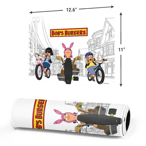 Bobs Burgers Bike Squad Gaming Mouse Pad