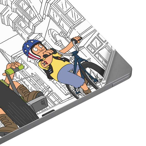Bobs Burgers Bike Squad Universal Laptop 15in (12.2 x 8.8in) Skin