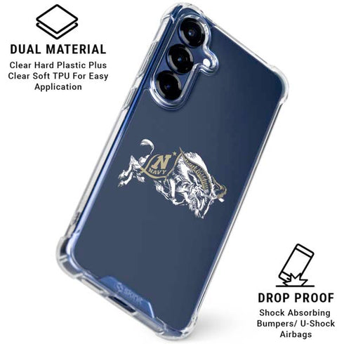 United States Naval Academy Bill The Goat Galaxy S25 Plus Clear Case