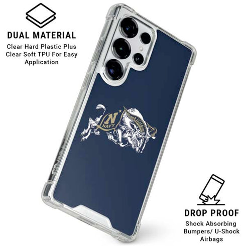 United States Naval Academy Bill The Goat Galaxy S25 Ultra Clear Case