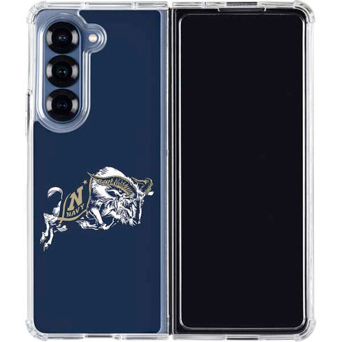 United States Naval Academy Bill The Goat Galaxy Z Fold6 Clear Case