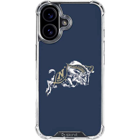 United States Naval Academy Bill The Goat iPhone 16 Plus Clear Case