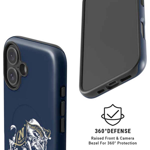 United States Naval Academy Bill The Goat iPhone 16 Plus Magsafe Impact Case